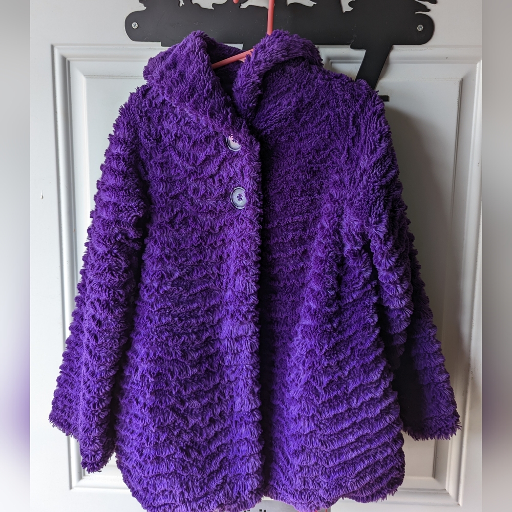 Girls Patagonia fur jacket